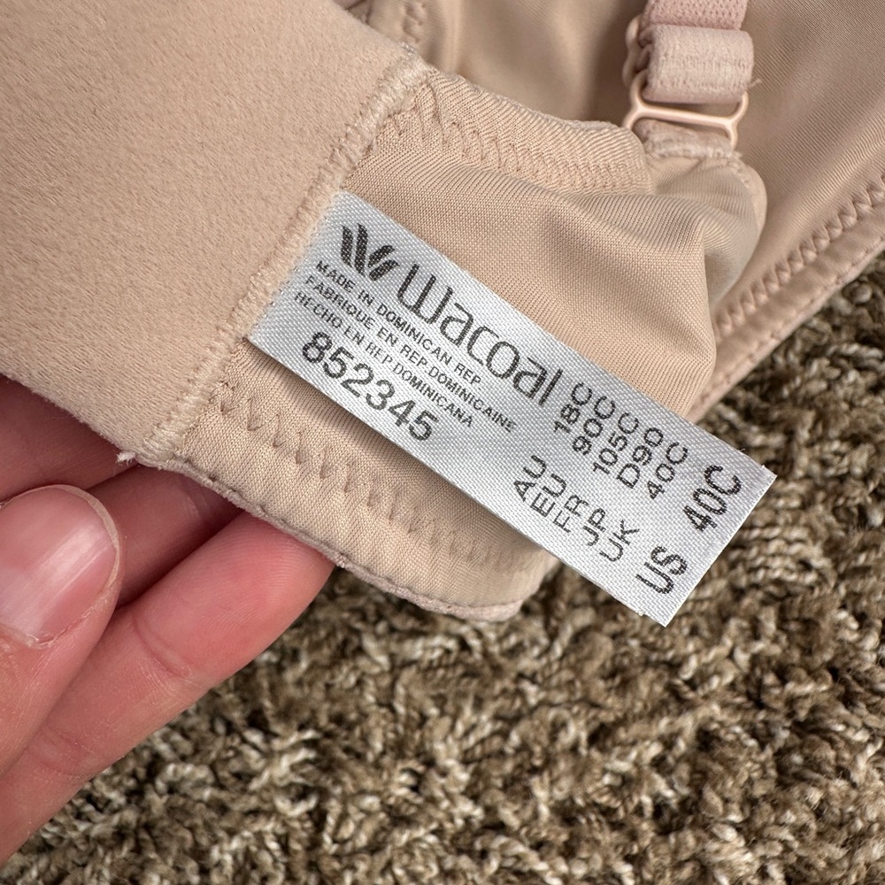 Wacoal Inside Job Wireless Full Coverage Bra Size 40C - Picture 3 of 3